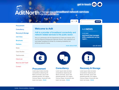 Adit homepage